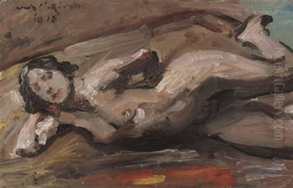 Liegender Weiblicher Akt Oil Painting by Lovis Corinth