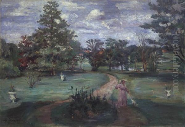 Schlosspark Oil Painting by Lovis Corinth