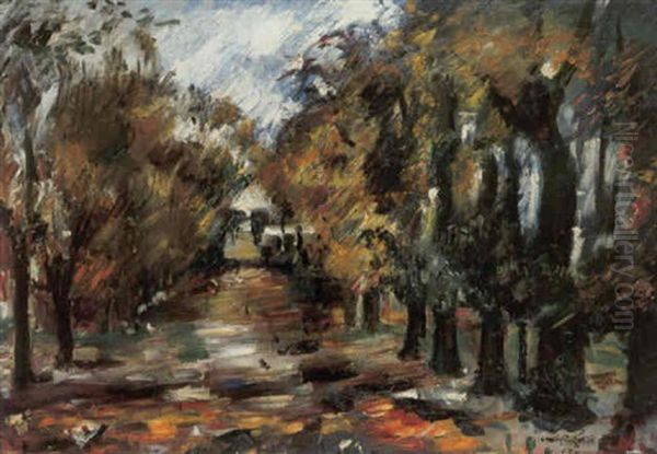 Baumallee In Niendorf Oil Painting by Lovis Corinth