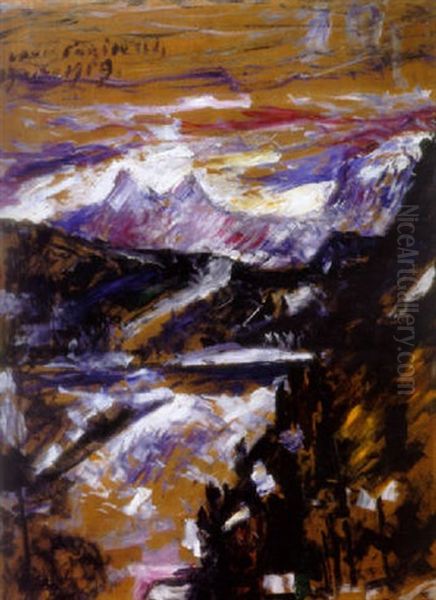 Walchensee Oil Painting by Lovis Corinth