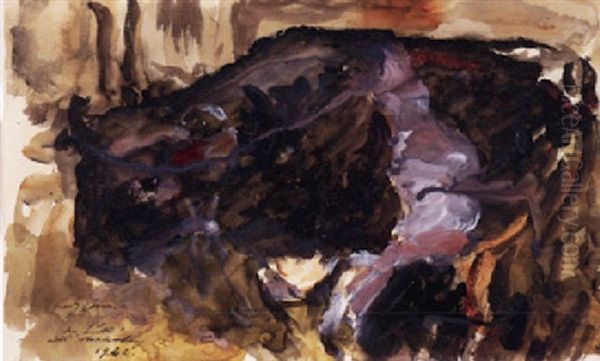 Der Bull Aus Mecklenburg Oil Painting by Lovis Corinth