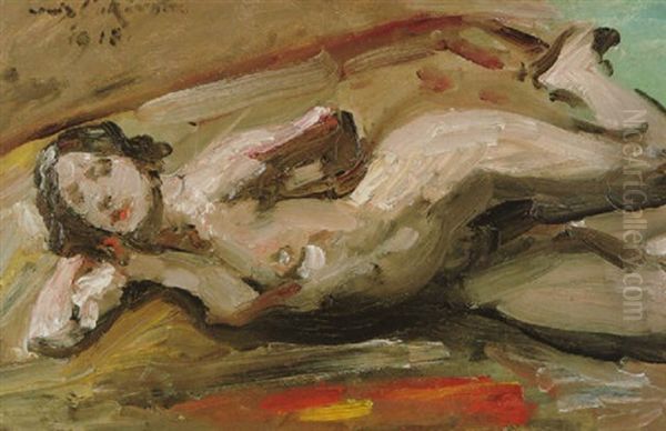 Liegender Weiblicher Akt Oil Painting by Lovis Corinth