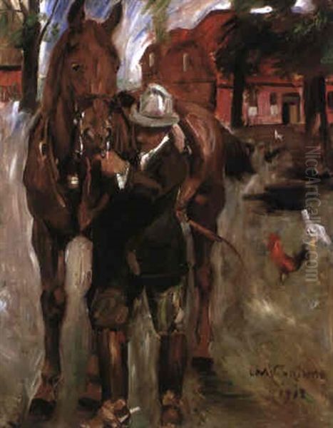 Reiter Oil Painting by Lovis Corinth