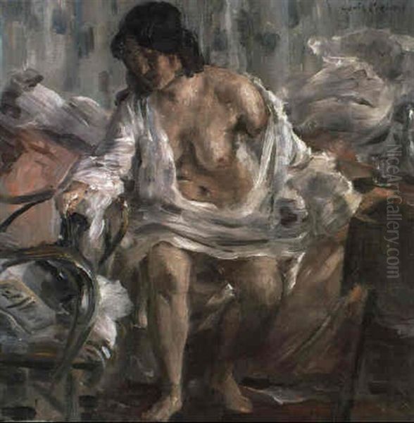 Beim Aufstehen Oil Painting by Lovis Corinth