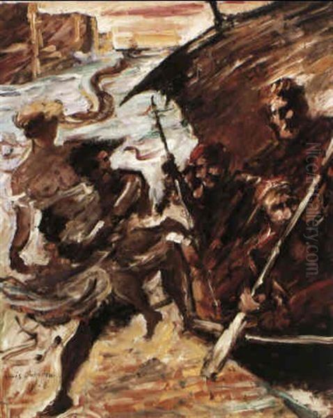 Frauenraub Oil Painting by Lovis Corinth