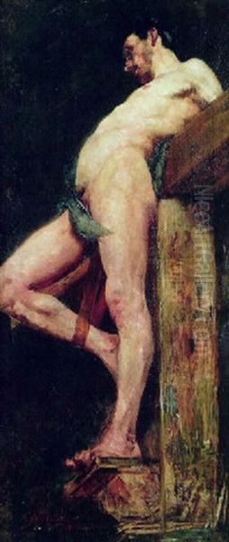 Schacher Am Kreuz Oil Painting by Lovis Corinth