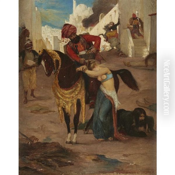 The Captive Oil Painting by Fernand Cormon