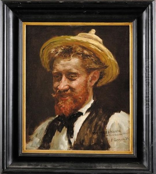 Portrait De Bouton D'or Oil Painting by Fernand Cormon