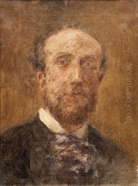 Autoportrait Oil Painting by Fernand Cormon