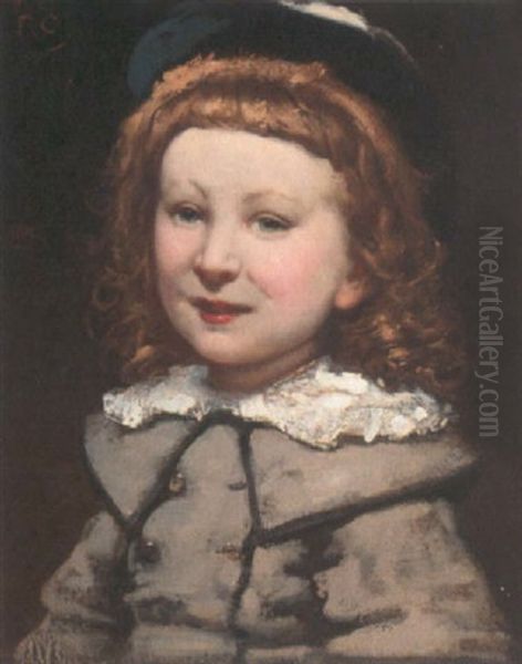 Portrait Of A Young Boy Oil Painting by Fernand Cormon