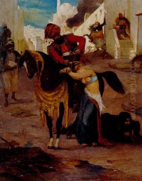 La Captive Oil Painting by Fernand Cormon