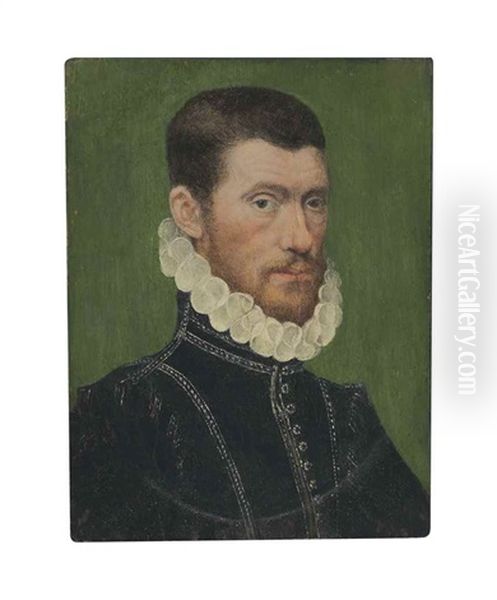 Portrait Of A Gentleman, Bust-length Oil Painting by  Corneille de Lyon