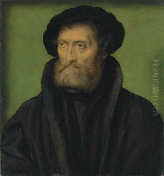 Portrait Of A Merchant Oil Painting by  Corneille de Lyon