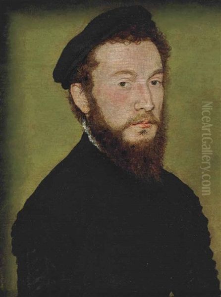 Portrait Of A Bearded Man Oil Painting by  Corneille de Lyon