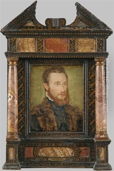 Portrait De Gentilhomme Oil Painting by  Corneille de Lyon