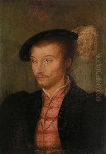 Portrait (gaston De Foix?) Oil Painting by  Corneille de Lyon