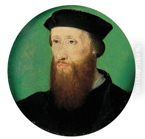 Portrait Of John Calvin (1509-1564), Bust-length, In Clerical Costume Oil Painting by  Corneille de Lyon