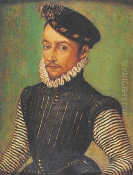 Portrait De Charles Ix Oil Painting by  Corneille de Lyon