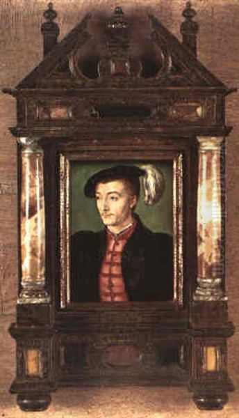 Portrait Presume De Gaston De Foix, Duc De Nemours Oil Painting by  Corneille de Lyon