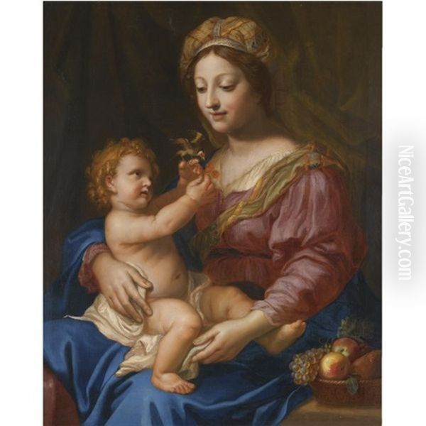 The Madonna And Child Oil Painting by Michel Corneille the Younger