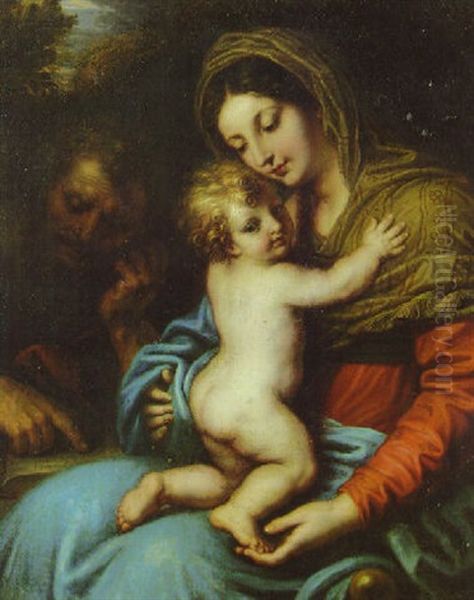 The Holy Family Oil Painting by Michel Corneille the Younger