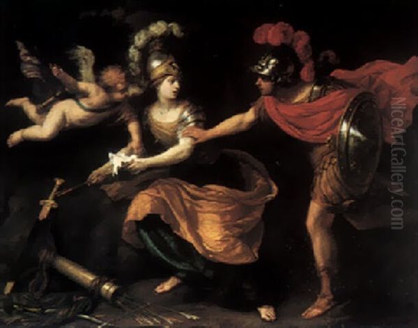 Rinaldo And Armida Oil Painting by Michel Corneille the Younger