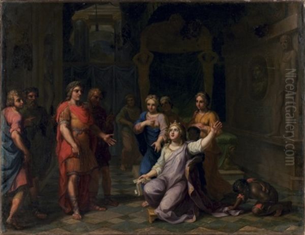 Antoine Et Cleopatre Oil Painting by Jean-Baptiste Corneille