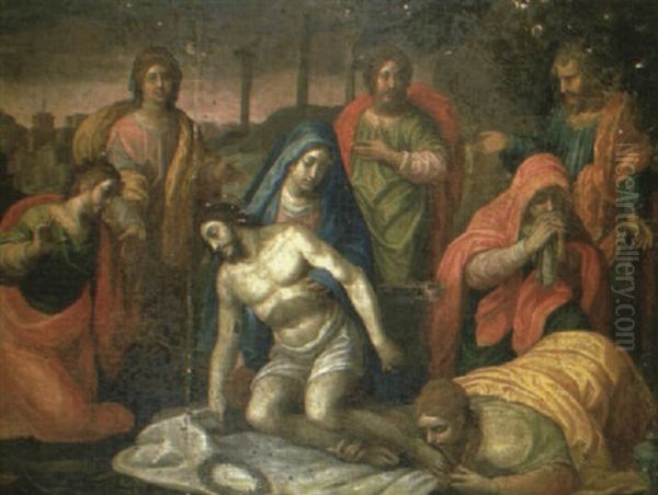 The Lamentation Oil Painting by Michel Corneille