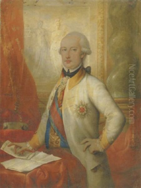 Portrait Von Ferdinand Iv Oil Painting by Francesco Corneliano