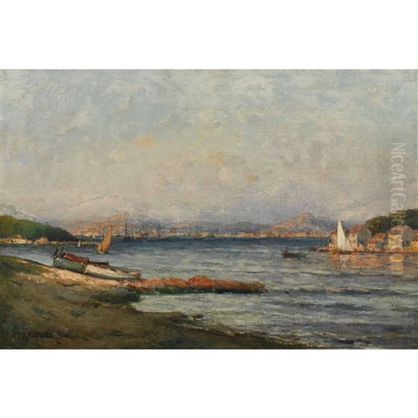 Der Hafen Von Toulon Oil Painting by Etienne Cornellier