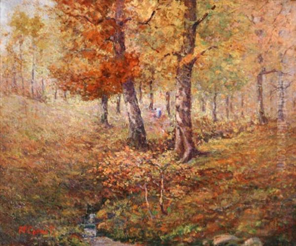 Autumn Landscape Oil Painting by Robert Frank Cornett