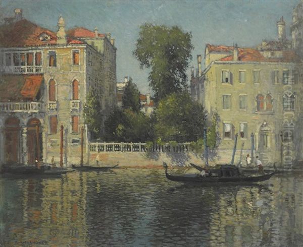 Venice Scene Oil Painting by Paul Cornoyer