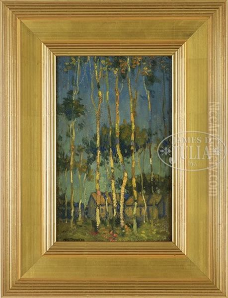 White Birches, Prince Edward Island Oil Painting by Paul Cornoyer