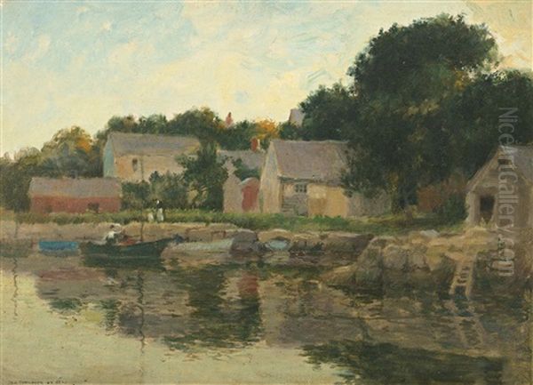 Oyster Cove, Annisquam Oil Painting by Paul Cornoyer