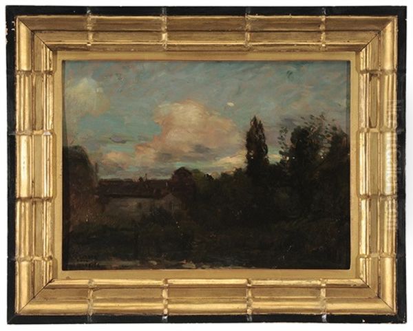 Landscape Sketch Oil Painting by Paul Cornoyer