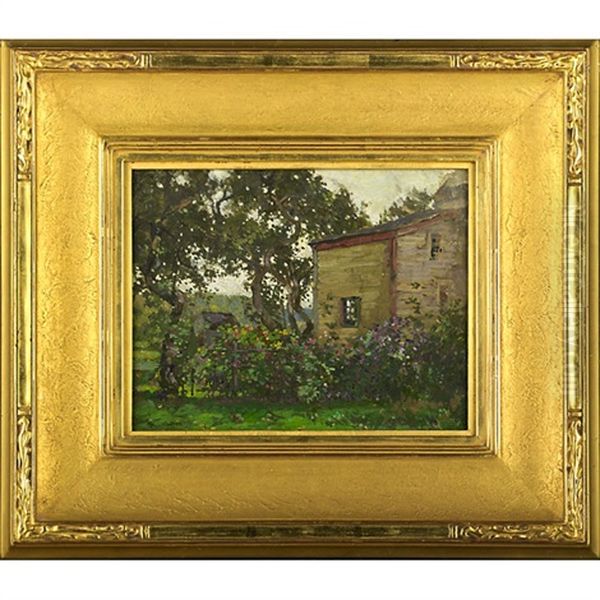 Gloucester Garden Oil Painting by Paul Cornoyer