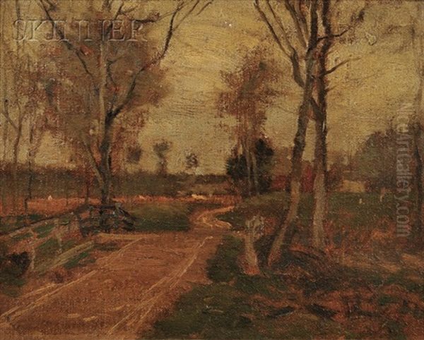 Houses By A Path by Paul Cornoyer