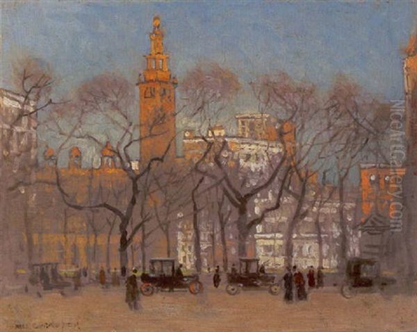 Madison Square, New York Oil Painting by Paul Cornoyer