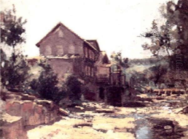 The Old Mill Oil Painting by Paul Cornoyer