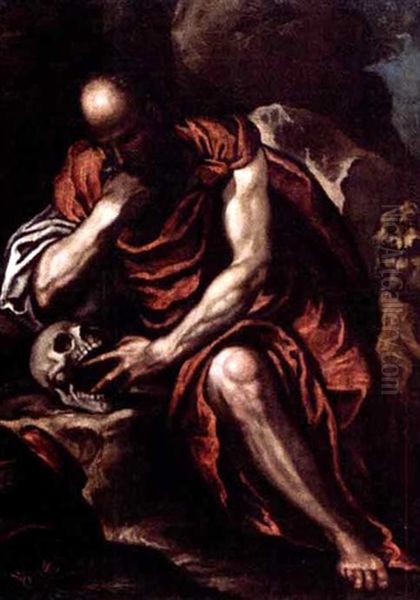 Saint Jerome Oil Painting by Leonardo Corona