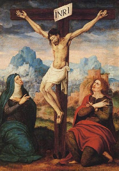 Calvario Oil Painting by Juan Correa de Vivar