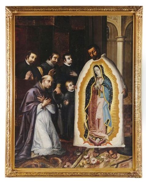 El Milagro De Las Rosas Oil Painting by Juan de Correa