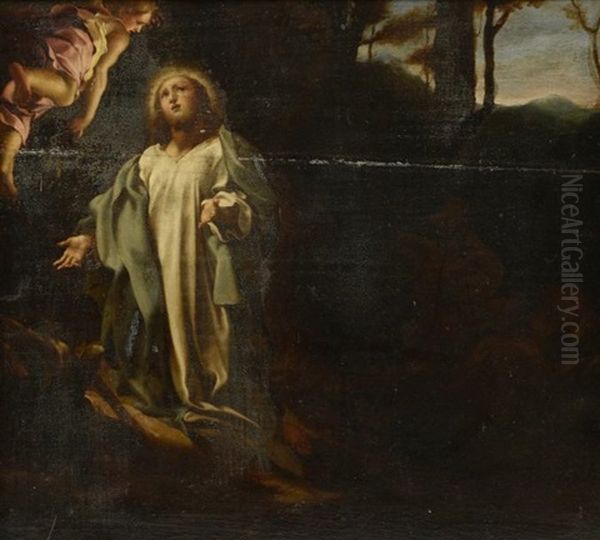 Le Christ Au Mont Des Oliviers Oil Painting by  Correggio