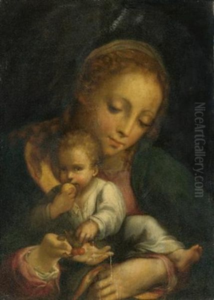 Madonna And Child by  Correggio