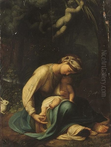 La Zingarella Oil Painting by  Correggio