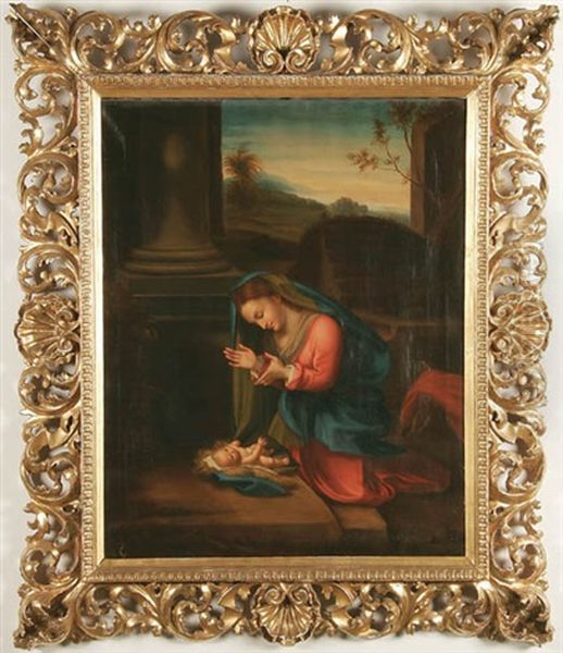 The Nativity Oil Painting by  Correggio