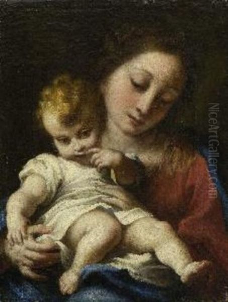 Maria Mit Dem Kind Oil Painting by  Correggio