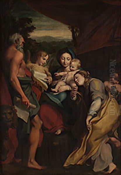 Il Giorno Oil Painting by  Correggio