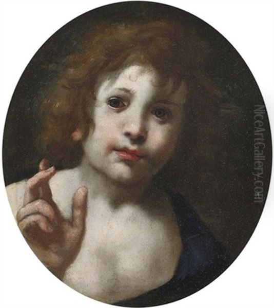 Bildnis Eines Knabens Mit Braunem Haar Oil Painting by  Correggio