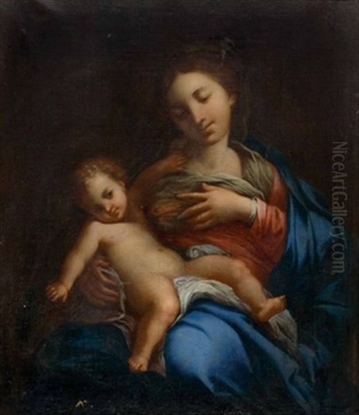 Madonna Mit Kind Oil Painting by  Correggio